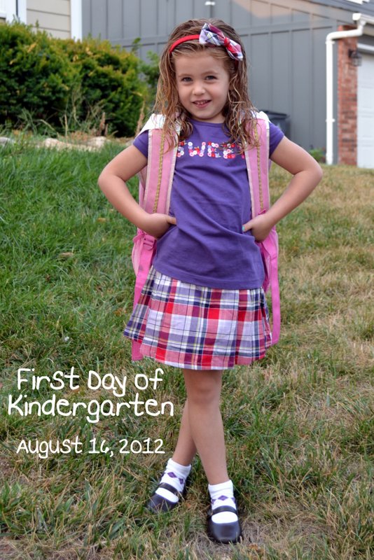 1st Day of Kindergarten!!!